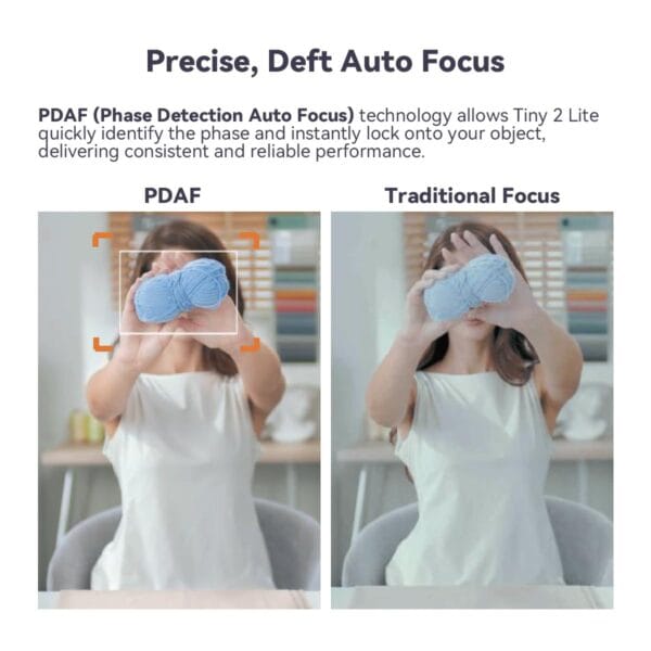 OBSBOT Tiny 2 Lite AI-Powered 4K UHD PTZ Webcam, 1/2