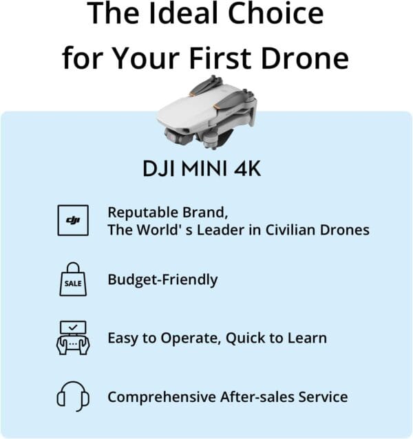 DJI Mini 4K, Drone with 4K UHD, Under 249 g, 3-Axis Gimbal Stabilization, 10km Video Transmission, Wind Resistance, 1 Battery for 31-Min Max Flight Time - Image 5