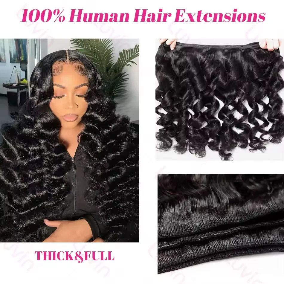 16A Loose Wave Human Hair Bundles Deep Wave 30 32 36Inch Virgin Unprocessed 100% Real Human Hair Extensions 3 4 5 Bundles - Image 4
