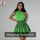 Women Sexy Classic Patchwork Knitted High Stretchy Sleeveless Summer Casual Dress - Image 9