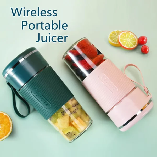 Portable Juicer Usb Rechargeable Wireless Mini Smoothie Blender Mixer Fruit Juice Maker  Juicer Machine Glass Cup Electric mixer - Image 3