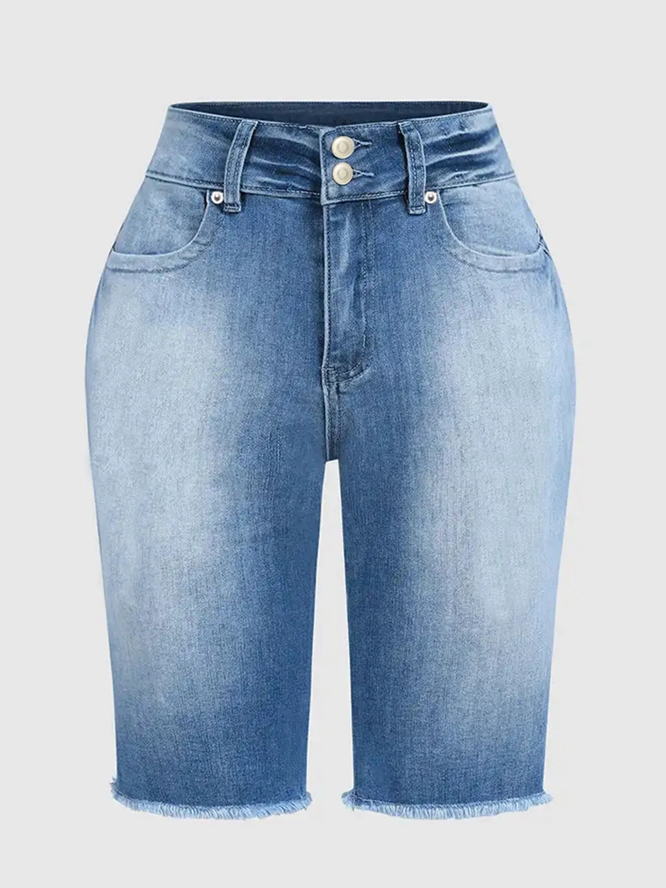 Women's Denim pants elastic slim-fit woolen design Denim pants high waist slim fit all-match casual - Image 6