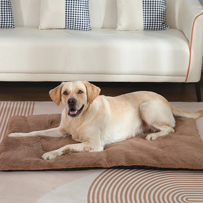 Dog Bed Short Plush Pet Heated Sleeping Mat Cats And Dogs Cute Pet Mat Blanket Thickened Sleeping Mat Small Large Dog Pet Suppli - Image 2