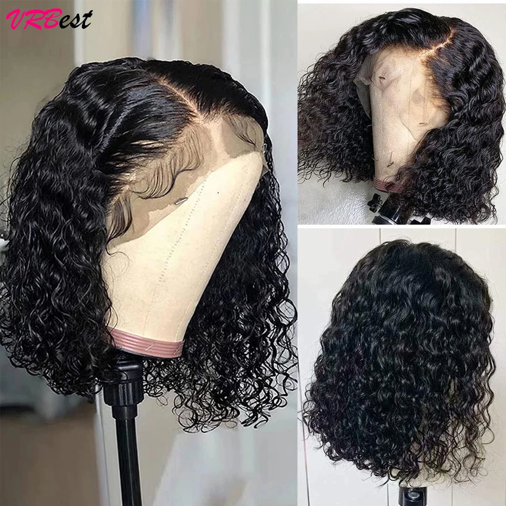 13X4 Lace Frontal Bob Wig for Women Water Wave Short Bob Wig Human Hair Full Lace Front Wig Deep Wave Curly Human Hair Wigs - Image 3