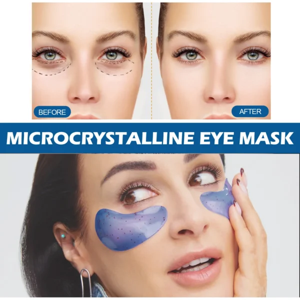 EELHOE Collagen Eye Mask Lightens Fine Lines and Dark Circles Hydrates, Moisturizes, Firms and Lifts Crystal Eye Masks - Image 3