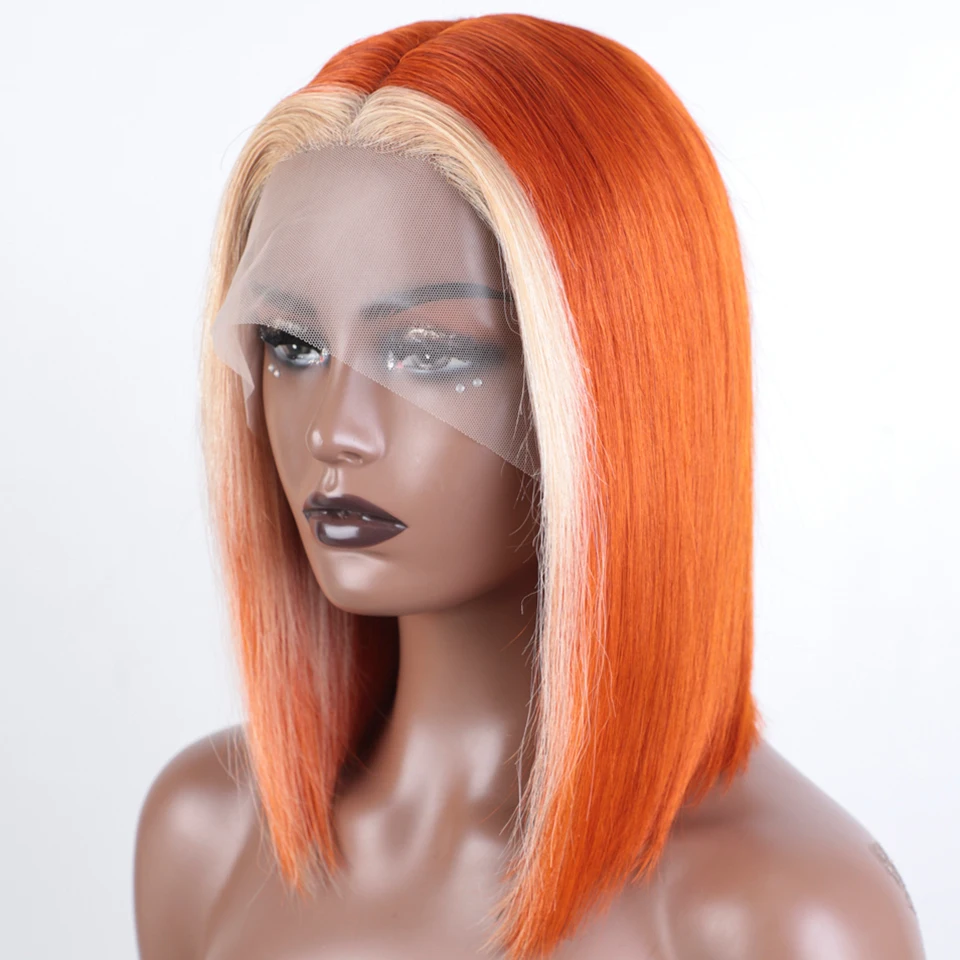Burgundy HD Transparent Short Bob Human Hair Wigs Peruvian 99J Red Straight 13x6x2 Lace Front Wig For Women Pre Plucked - Image 11