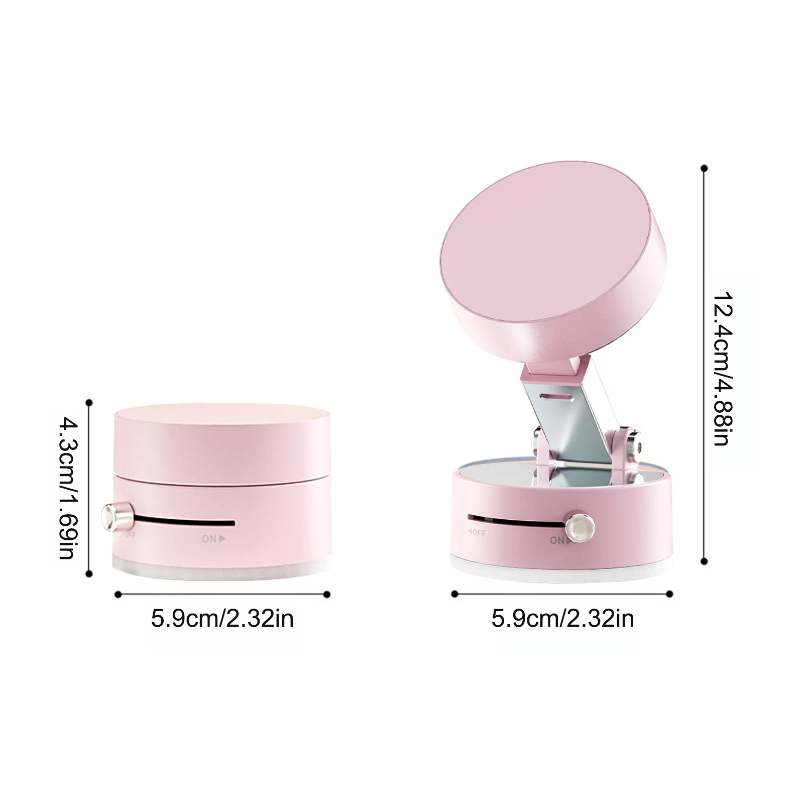 Vacuum Suction Cup Magnetic Car Phone Holder Double-Sided Foldable Magnetic Auto Phone Bracket For Car Interior Accessories - Image 9