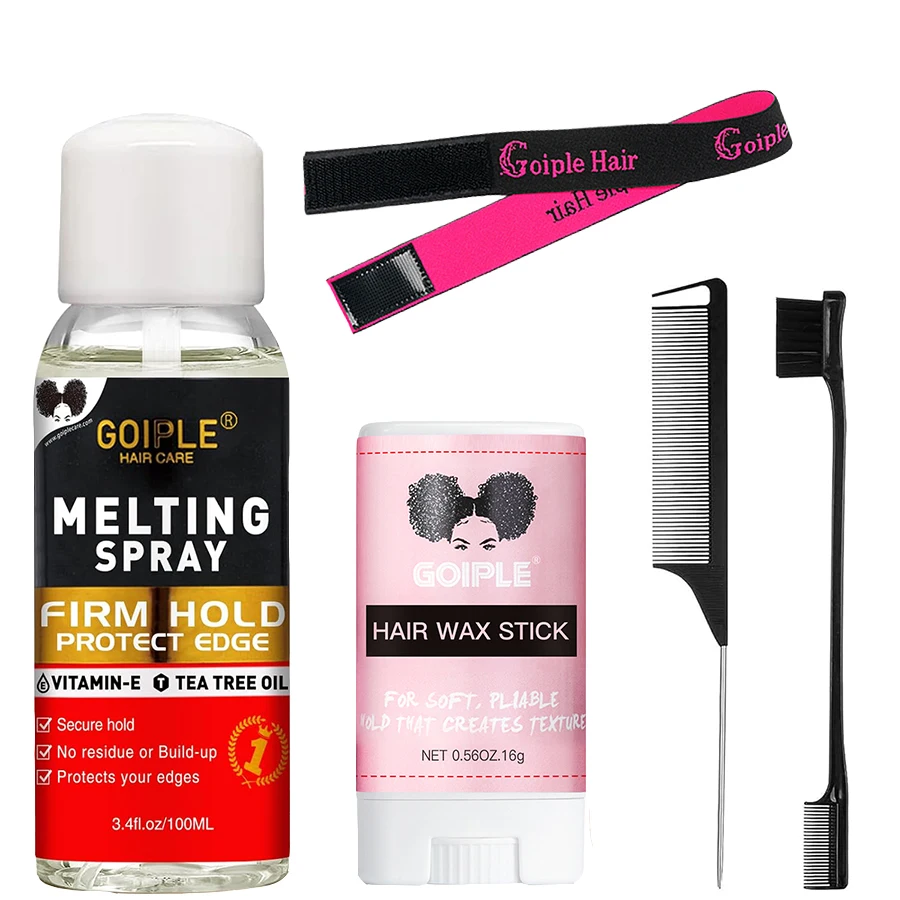GOIPLE Melting Spray Glue for Lace Front Wig Tint Mousse Foam Waterproof Hair Extension Bond Adhesive Wax Stick Edge Control Gel - Image 8