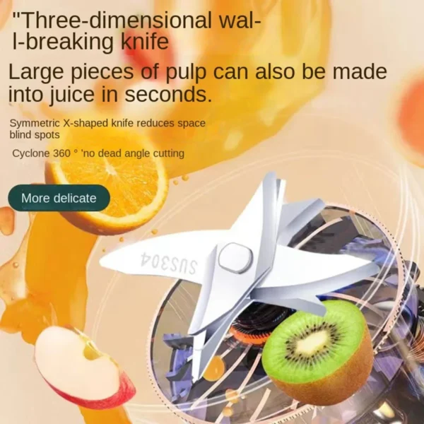 Double Cup Multifunction Usb Fruit Mixers Juicers Portable Electric Juicer Blender Fruit Juicer Cup Food Milkshake Juice Maker - Image 3