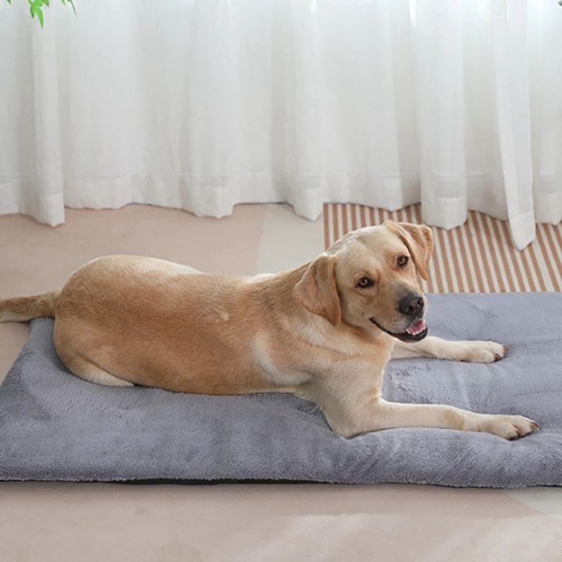 Dog Bed Short Plush Pet Heated Sleeping Mat Cats And Dogs Cute Pet Mat Blanket Thickened Sleeping Mat Small Large Dog Pet Suppli - Image 3