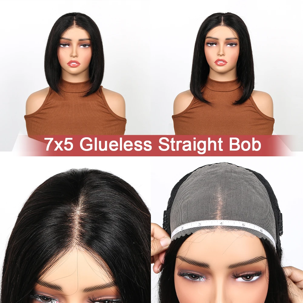 Blonde Bob Wig 100% Human Hair 13X4 lace Front Bob Wig Pre Plucked With Baby Hair 180% Density 613 Lace Frontal Wig Human Hair - Image 8