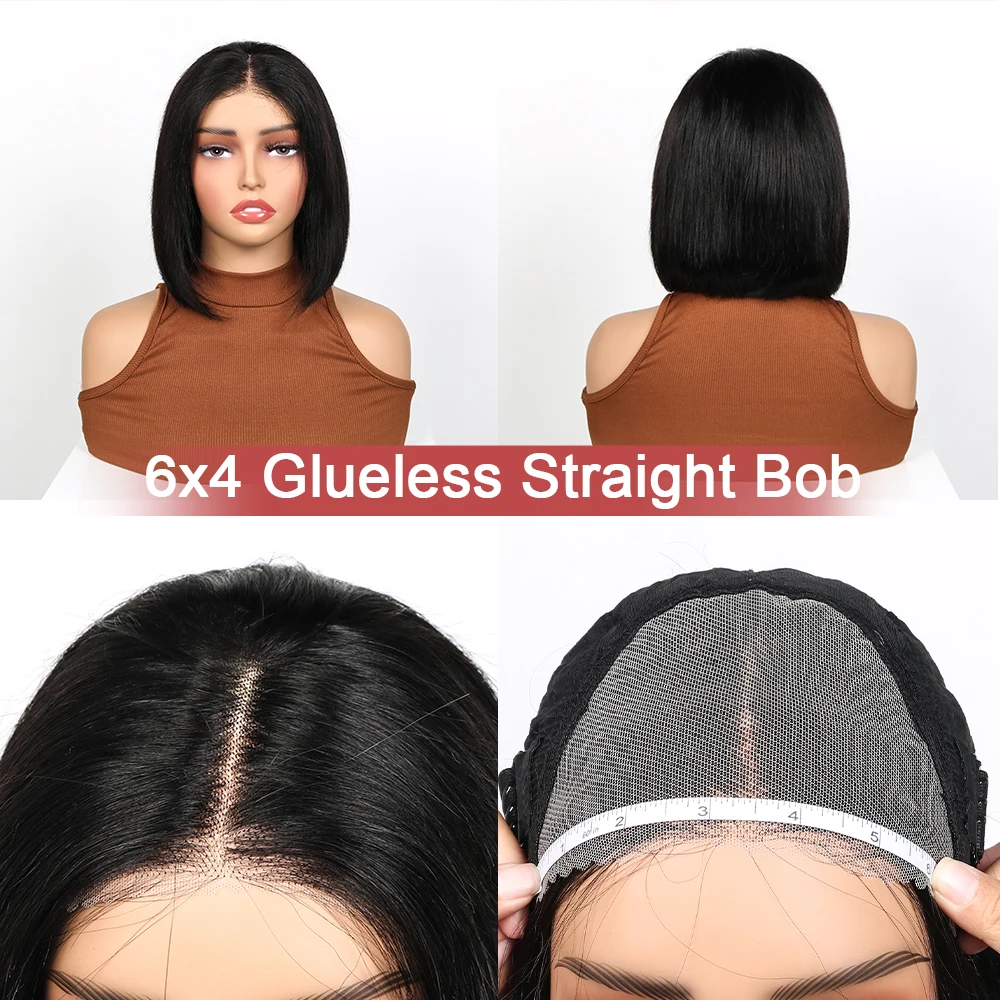 Blonde Bob Wig 100% Human Hair 13X4 lace Front Bob Wig Pre Plucked With Baby Hair 180% Density 613 Lace Frontal Wig Human Hair - Image 9