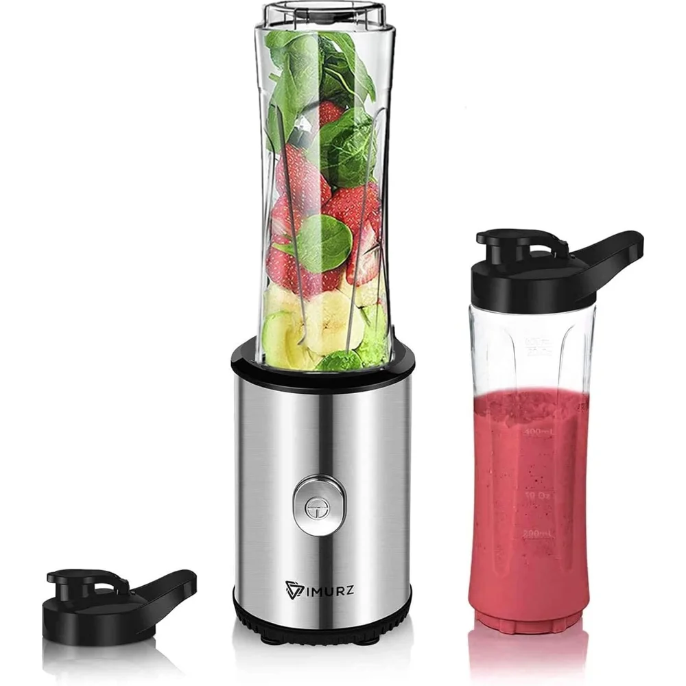 Portable Blender & Smoothie Maker Personal Mini Blender Electric Mixer with 2x600ml Blending Bottles for Smoothie,Milkshake