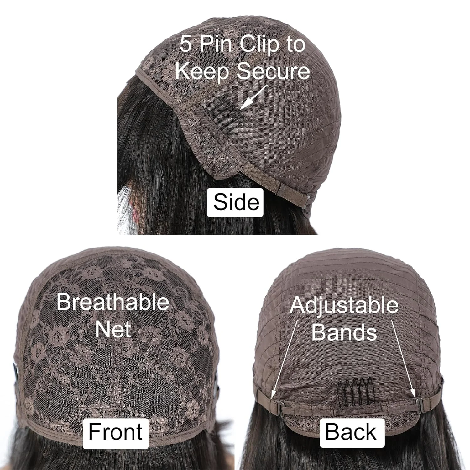 Human Hair Bob Wig Brazilian Straight Human Hair Wigs With Bangs None Lace Front Wigs Glueless Machine Made Wigs For black Women - Image 4