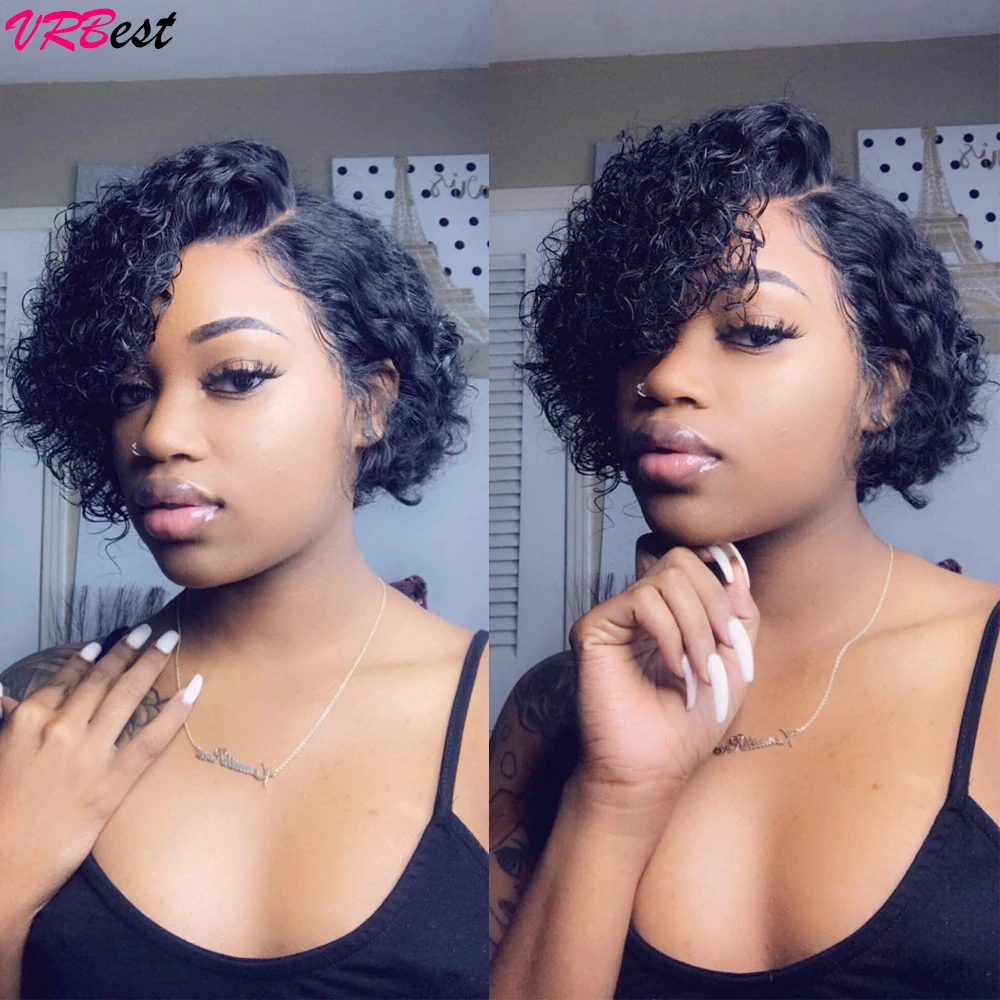 13X4 Lace Frontal Bob Wig for Women Water Wave Short Bob Wig Human Hair Full Lace Front Wig Deep Wave Curly Human Hair Wigs - Image 4