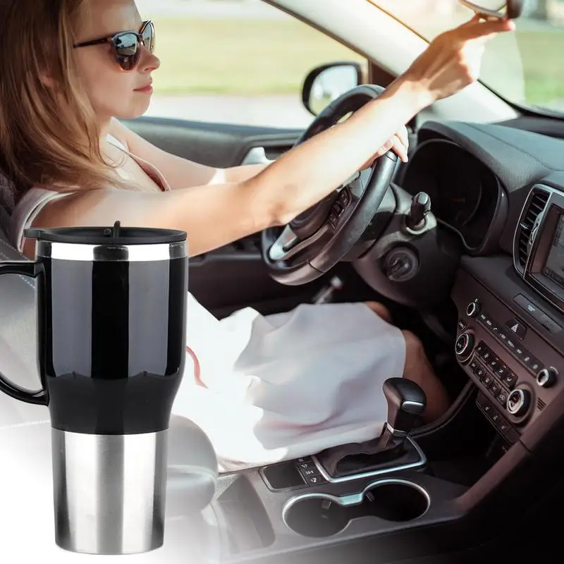 For Electric Kettle Car Water Boiler 12V Hot Water Kettle Portable Car Kettle Boiler Stylish Coffee Tea Cup With Handle 450ml - Image 3