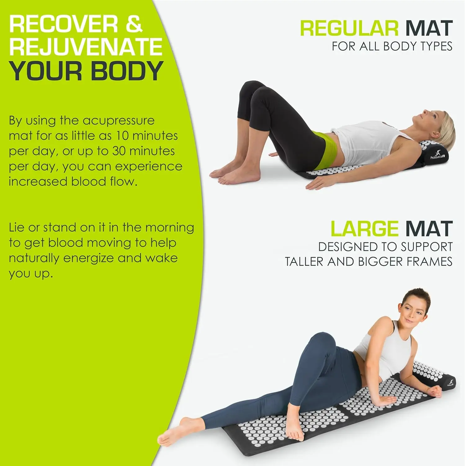 Acupressure Mat and Pillow Set for Back/Neck Pain Relief and Muscle Relaxation - Image 5