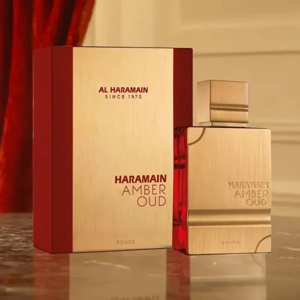 Amber Rouge Cologne 2.0oz/60ml | Al Haramain Unisex EDT Spray | Long-Lasting Scent, Perfect Holiday Gift for Him/Her - Image 3