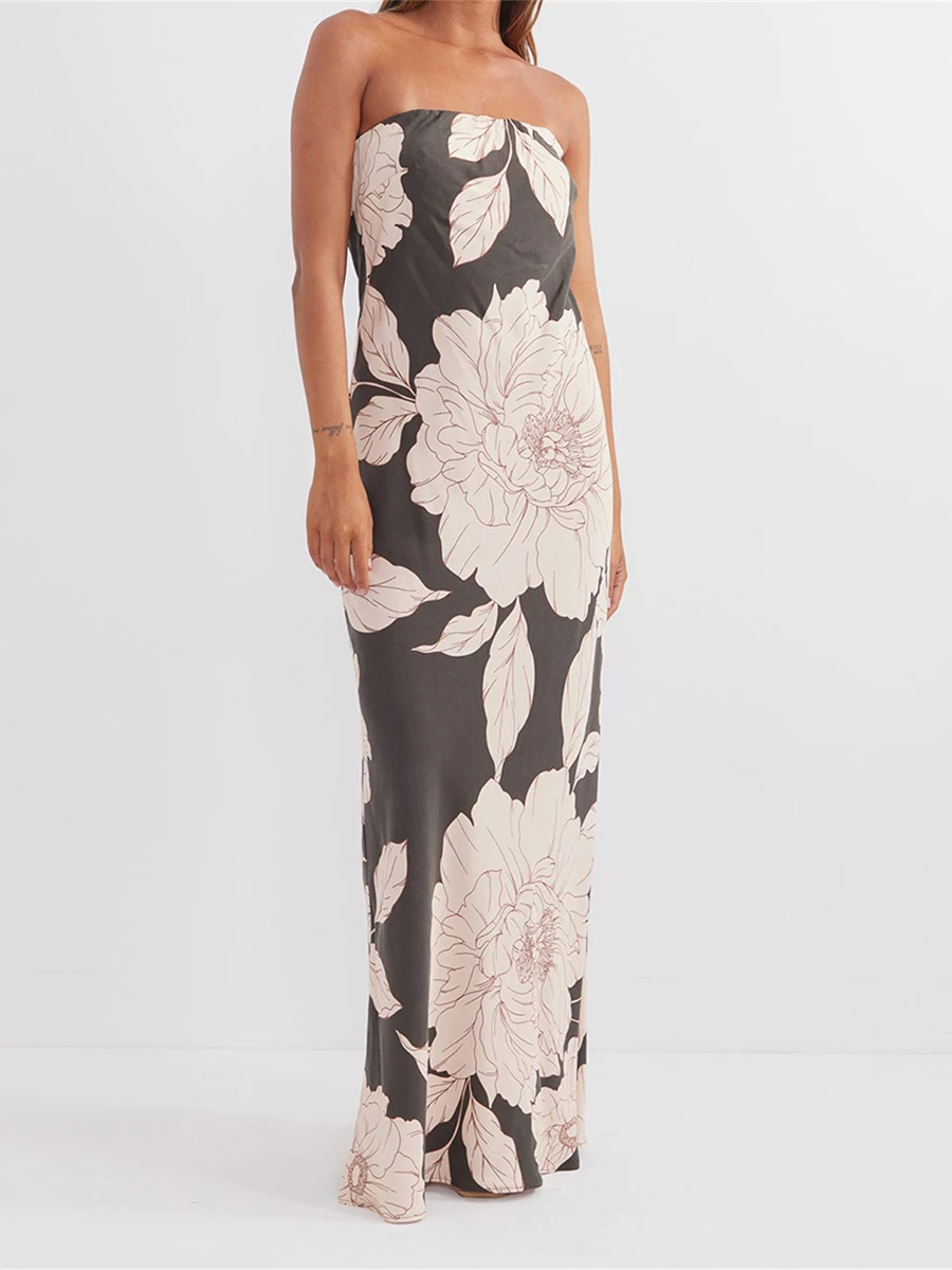 Elegant Off-Shoulder Maxi Dress with Ruffle Detail and Matching Belt for Women Perfect for Summer Parties and Events
