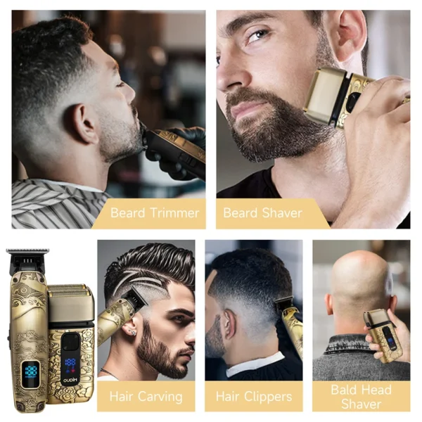 Foil Shavers for Men with Head Shaving, Hair Beard Trimmer, Face Mustache Grooming Kit, Bald Head Shavers  and  and Haircutting - Image 2
