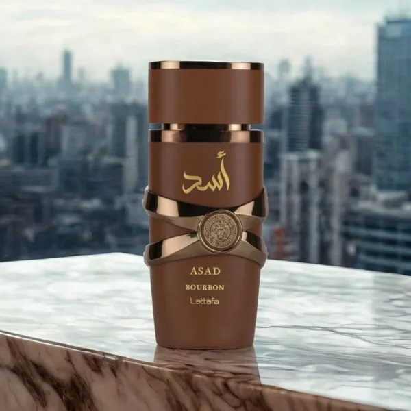 Lattafa Asad Bourbon Eau De Parfum Spray 3.4 oz (100ml) Unisex New in Box Sealed Original