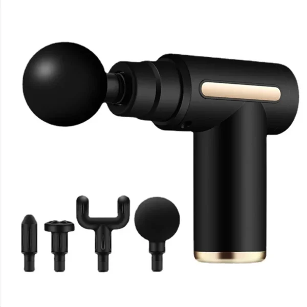 Mini Fascia Massage Gun Electric Massager Body Relaxation Belt 4 Replaceable Heads Fitness Equipment Fascia Gun - Image 8