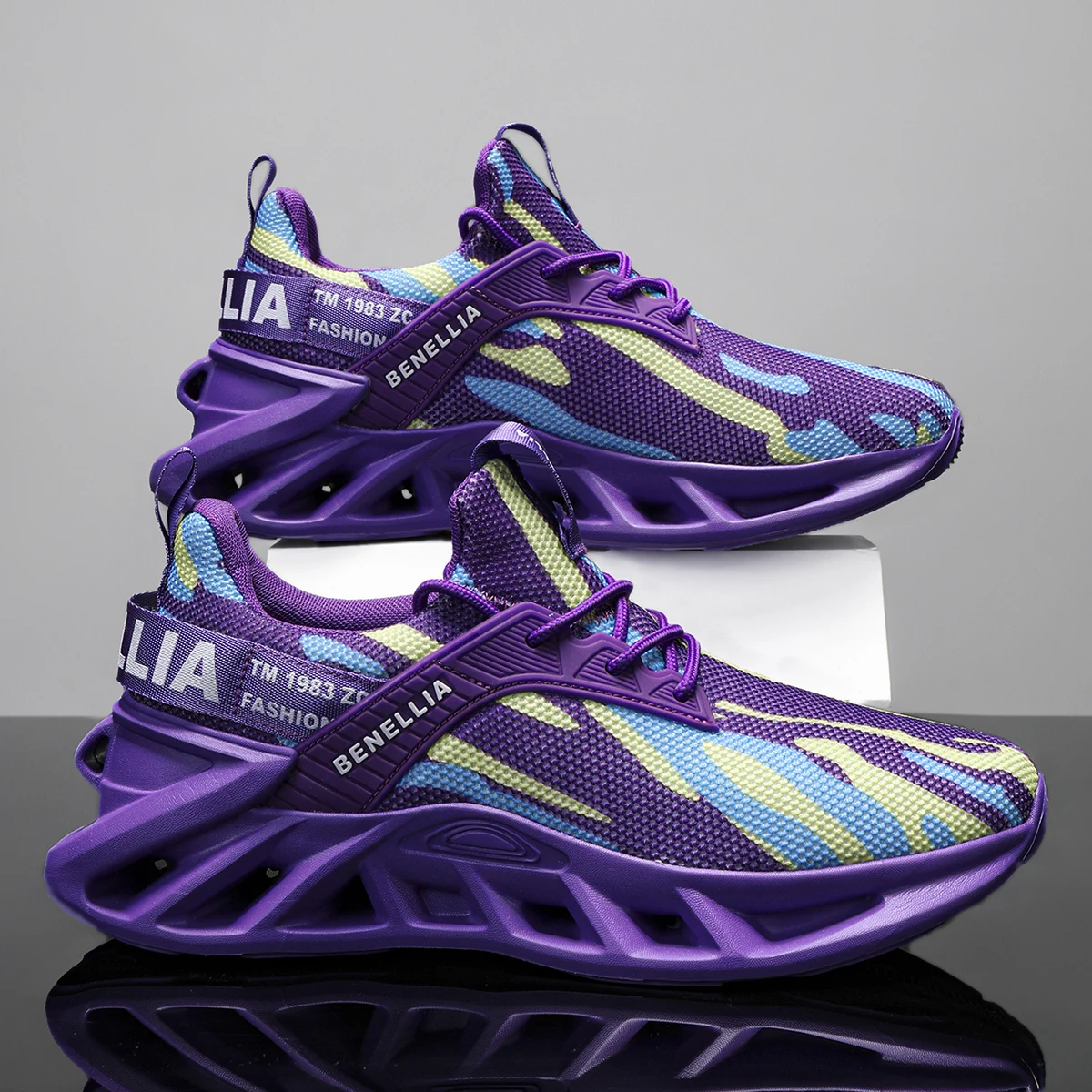 Running shoes for men and women, lightweight mesh, breathable and comfortable, flat and soft tennis shoes - Image 8