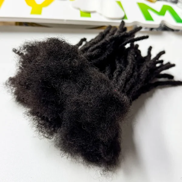 Dreadlock Extensions Human Hair For Men/Women Crochet Braids Organic hair Dread Loc Extensions 0.8 cm Locks Crochet Hair - Image 5
