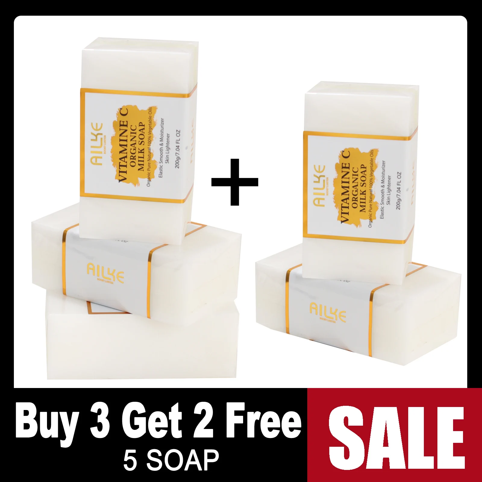 AILKE Vitamin C Skin Care Set, with Lightening Body Lotion, Even Skin Tone Face Cream, Whitening Serum, Brightening Soap - Image 12