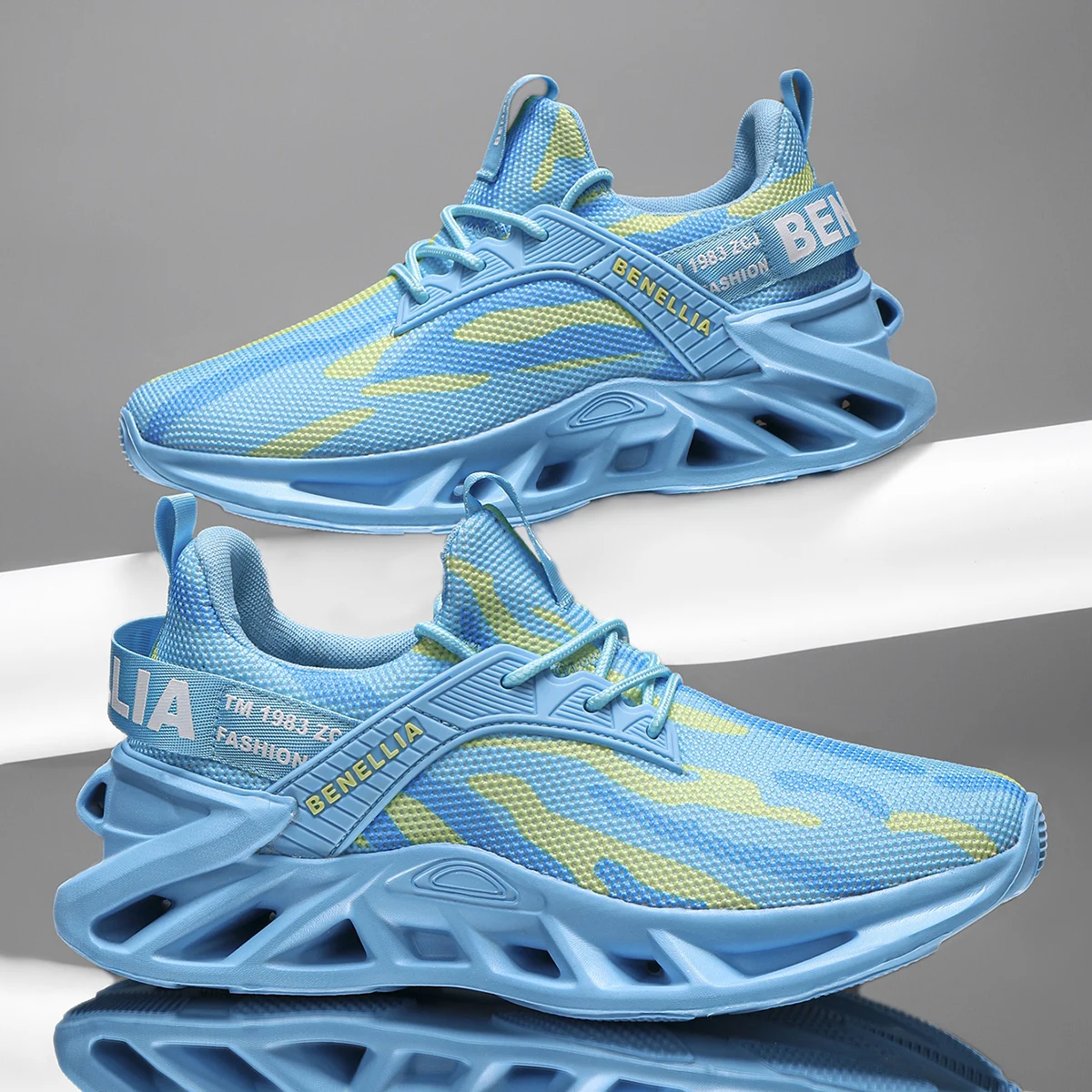 Running shoes for men and women, lightweight mesh, breathable and comfortable, flat and soft tennis shoes - Image 3