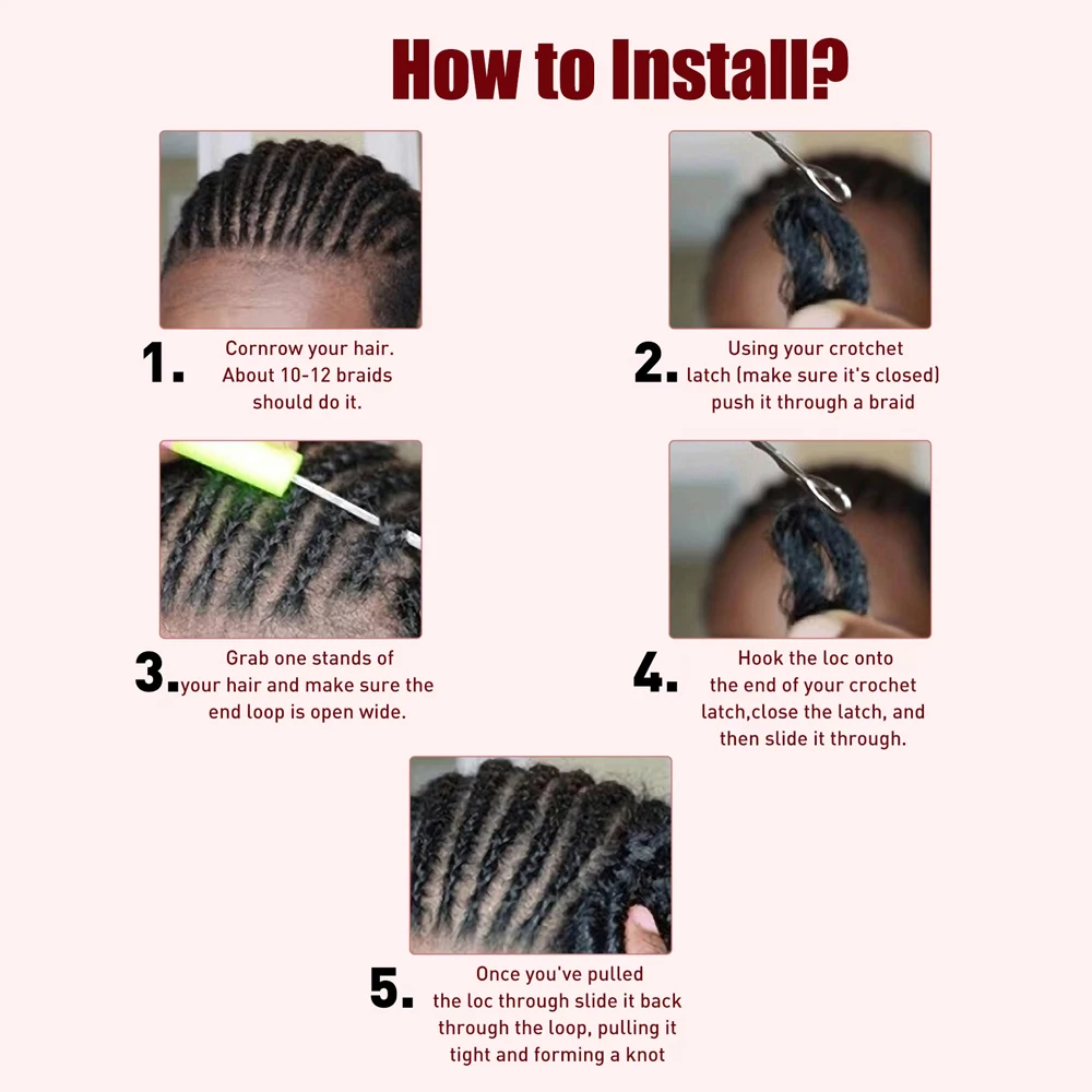 20inch Soft Dreadlocks Straight Crochet Hair Braids Synthetic Hair Extensions Kanekalon Fiber Faux Pro Braiding For Black Women - Image 6