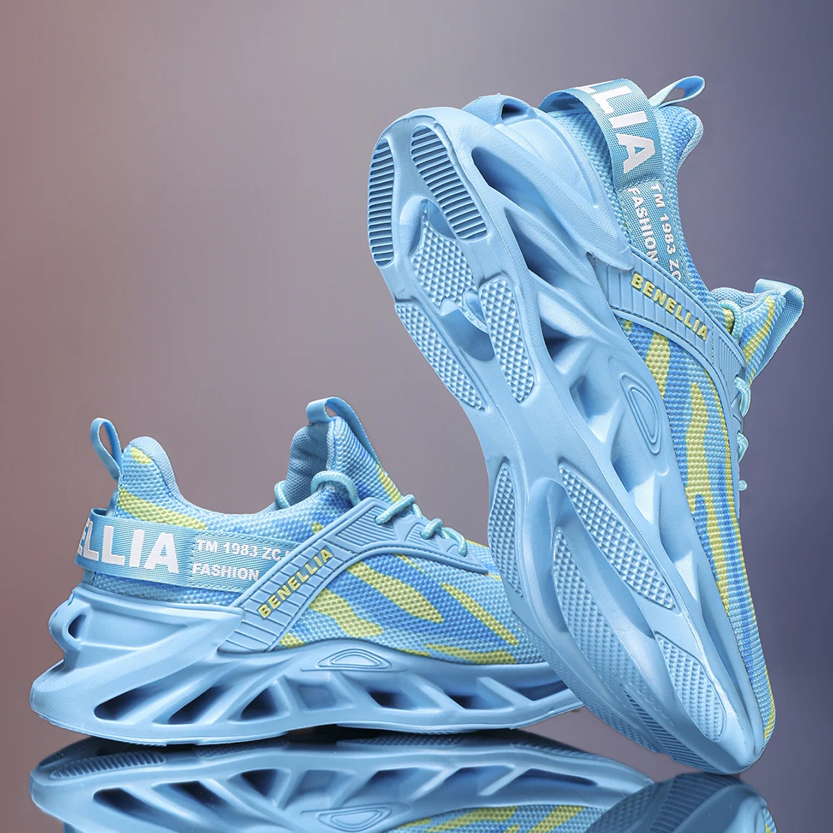 Running shoes for men and women, lightweight mesh, breathable and comfortable, flat and soft tennis shoes - Image 4