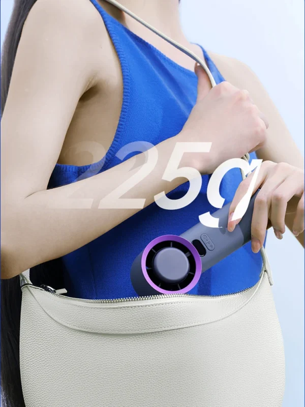 KINSCOTER Portable Handheld Turbo Fan 100 Wind Speeds Adjustable Mini Personal Fan Battery Operated Electric Eyelash Fan - Image 6