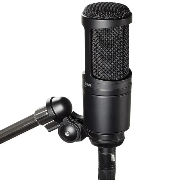 Professional AT2020 Mic Audio-Technica Audio Wired Cardioid Condenser Microphone for Vocal Condenser Pro Studio Live Recording - Image 2