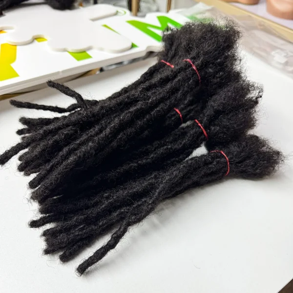 Dreadlock Extensions Human Hair For Men/Women Crochet Braids Organic hair Dread Loc Extensions 0.8 cm Locks Crochet Hair - Image 4
