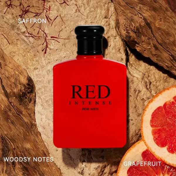 RED INTENSE Eau de Parfum Spray 3.4 Ounce / 100 Ml  Multi-Layered Fragrance Aromatic Fragrance for Men Men's EDP Perfumes Fruit - Image 4