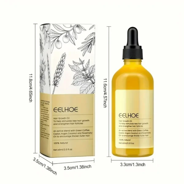 Rosemary Dense Hair Essential Oil Veganic Lavender Repair Hairs Damage Prevent Hair Loss Smooth Hairs Nourish Hair Care Oil 60ml - Image 6