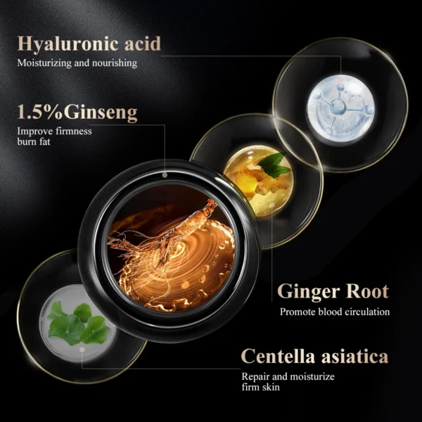 OEDO Ginseng Slimming Cream Reduce Cellulite Lose Weight Burning Fat Health Care Cream Body Skin Whitening Cream - Image 4