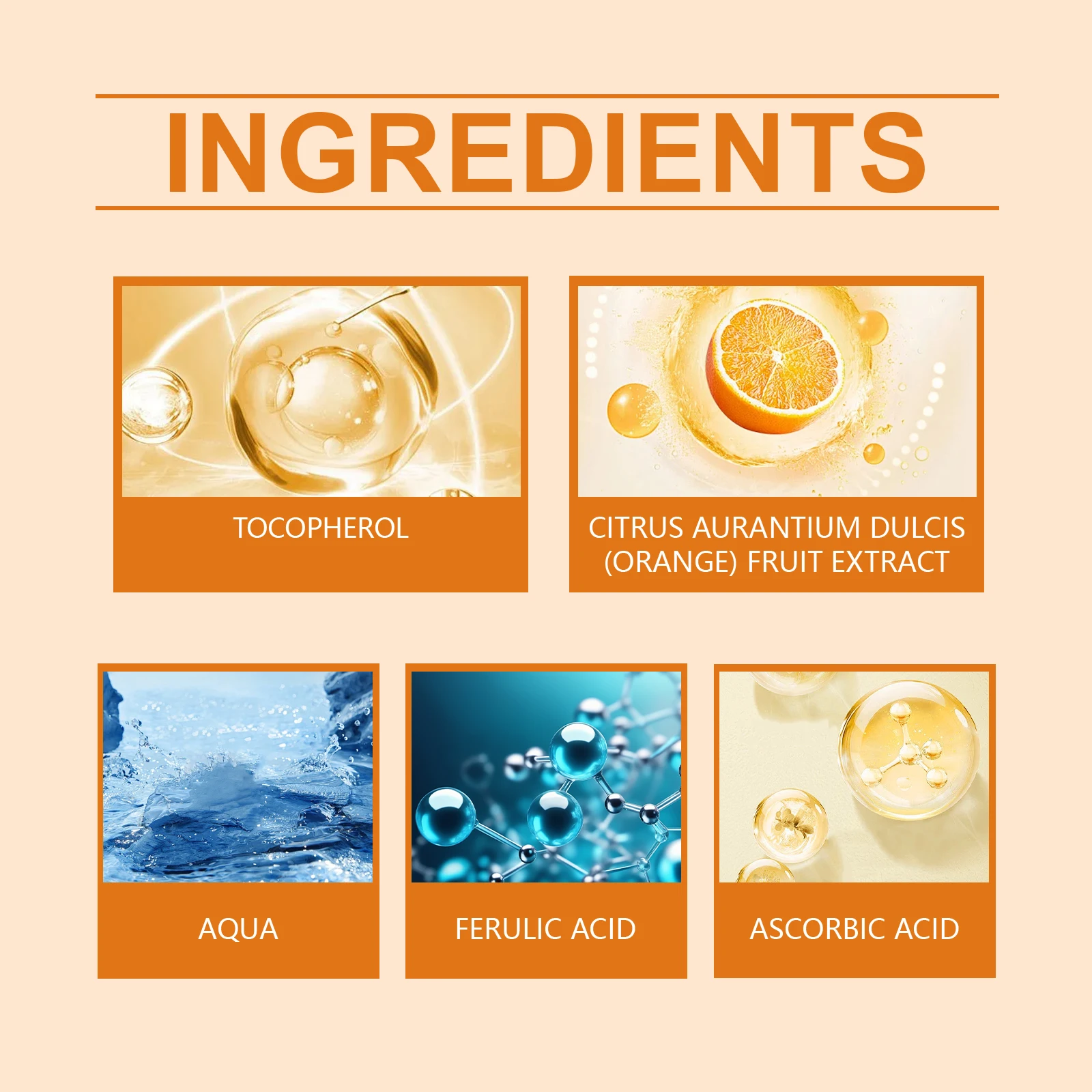 Vitamin C Wrinkle-reducing Facial Serum Lifting Firming Lightening Fine Lines Serum Brightening Moisturizing, Skin Care Products - Image 6