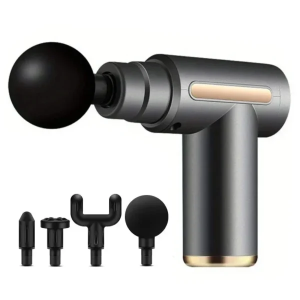 Mini Fascia Massage Gun Electric Massager Body Relaxation Belt 4 Replaceable Heads Fitness Equipment Fascia Gun - Image 7