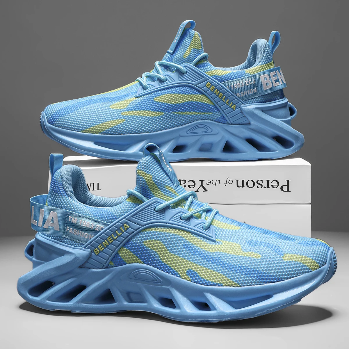 Running shoes for men and women, lightweight mesh, breathable and comfortable, flat and soft tennis shoes - Image 2