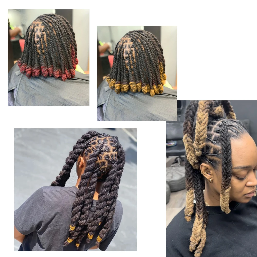 20inch Soft Dreadlocks Straight Crochet Hair Braids Synthetic Hair Extensions Kanekalon Fiber Faux Pro Braiding For Black Women - Image 5