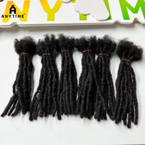 Dreadlock Extensions Human Hair For Men/Women Crochet Braids Organic hair Dread Loc Extensions 0.8 cm Locks Crochet Hair