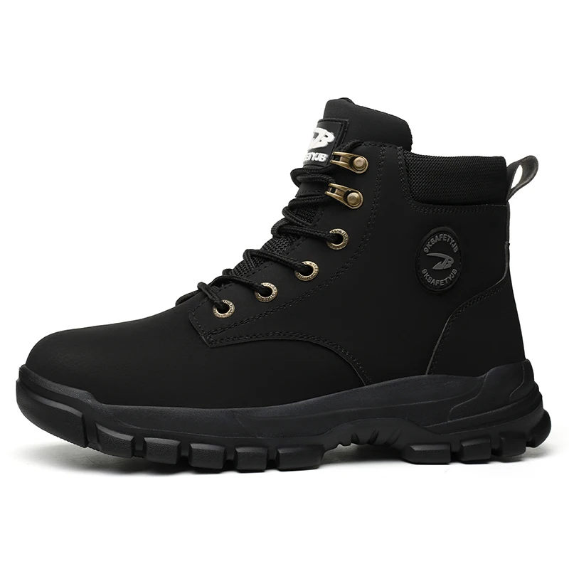 Men Safety Shoes Protective Sneakers Steel Toe Cap Anti-smash Work Shoes Fashion Indestructible Boots Security Anti-Punctur - Image 2