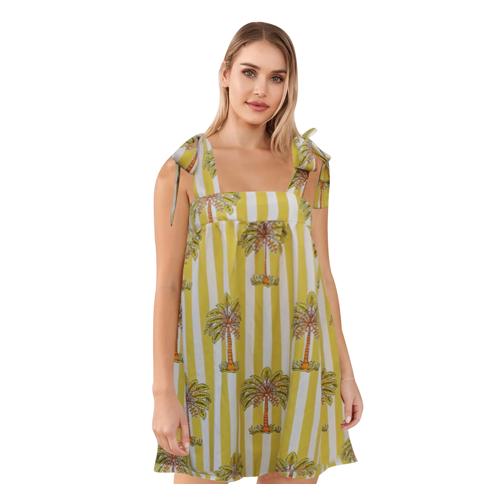 Women s Boho Floral Print Spaghetti Strap Maxi Dress with Ruffle Hem for Summer Vacation Beach Party Casual Wear - Image 9