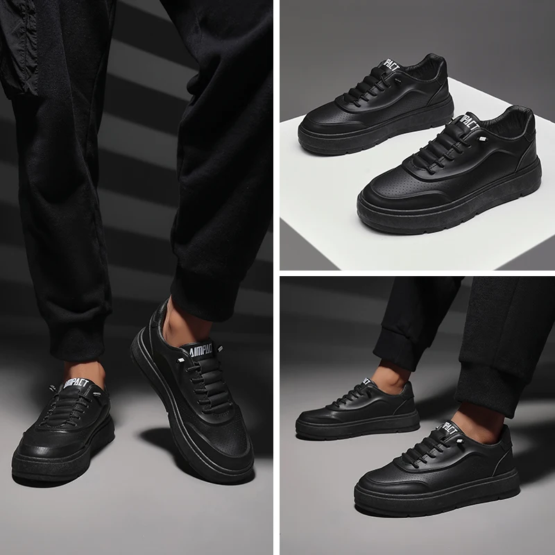 Men's Luxury Vulcanized Sneakers w/Breathable Design, Outdoor Sports Shoes for Gym/Casual & Street Style - Durable Comfort - Image 5