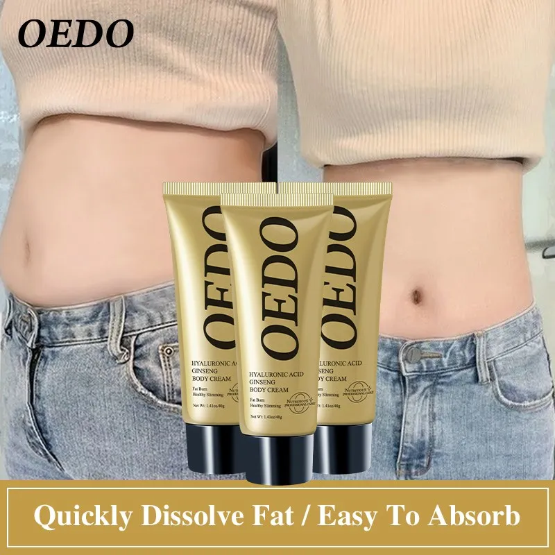 3PCS Hyaluronic Acid Ginseng Slimming Cream Reduce Cellulite Lose Weight Burning Fat Slimming Cream Health Care Burning Creams - Image 3