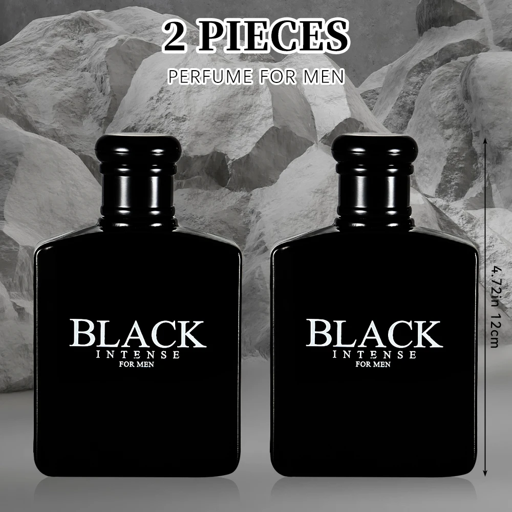 BLACK CHARM Eau de Parfum Spray 2 Pcs 3.4 Ounce / 100 Ml Woody Aromatic Fragrance for Men Men's EDP Perfumes Fruit, Woody, Flora - Image 6