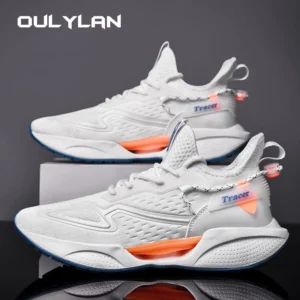 Men's Sports Shoes Classic Lightweight Sneakers for Men Knit Breathable Casual Shoes Outdoor Mens Running Shoes