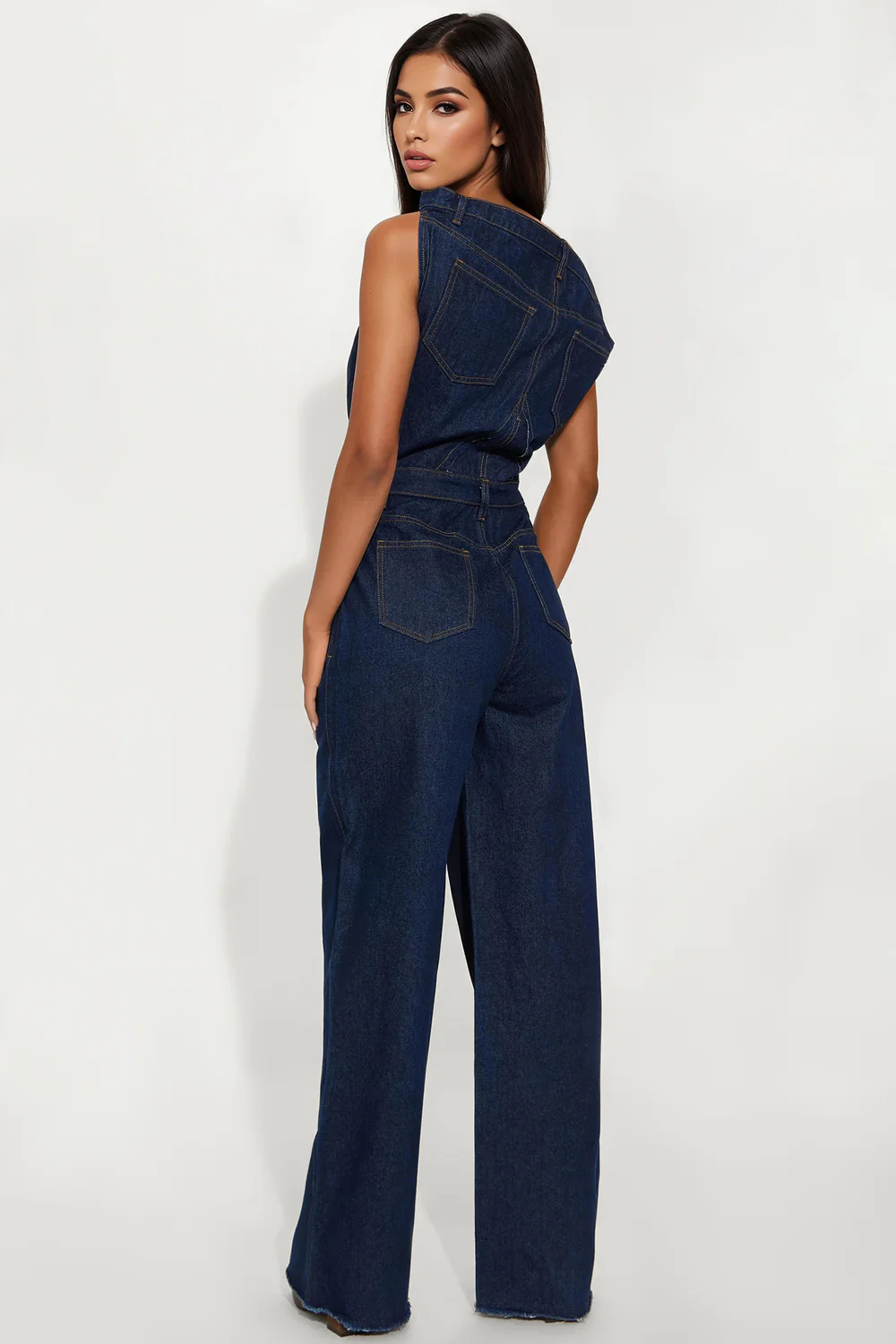 Dakota Denim Jumpsuit - Indigo - Image 6